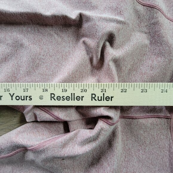 Calia Womens Heathered Pink Cropped Leggings With Mesh Accents Pocket 1X - Picture 10 of 10